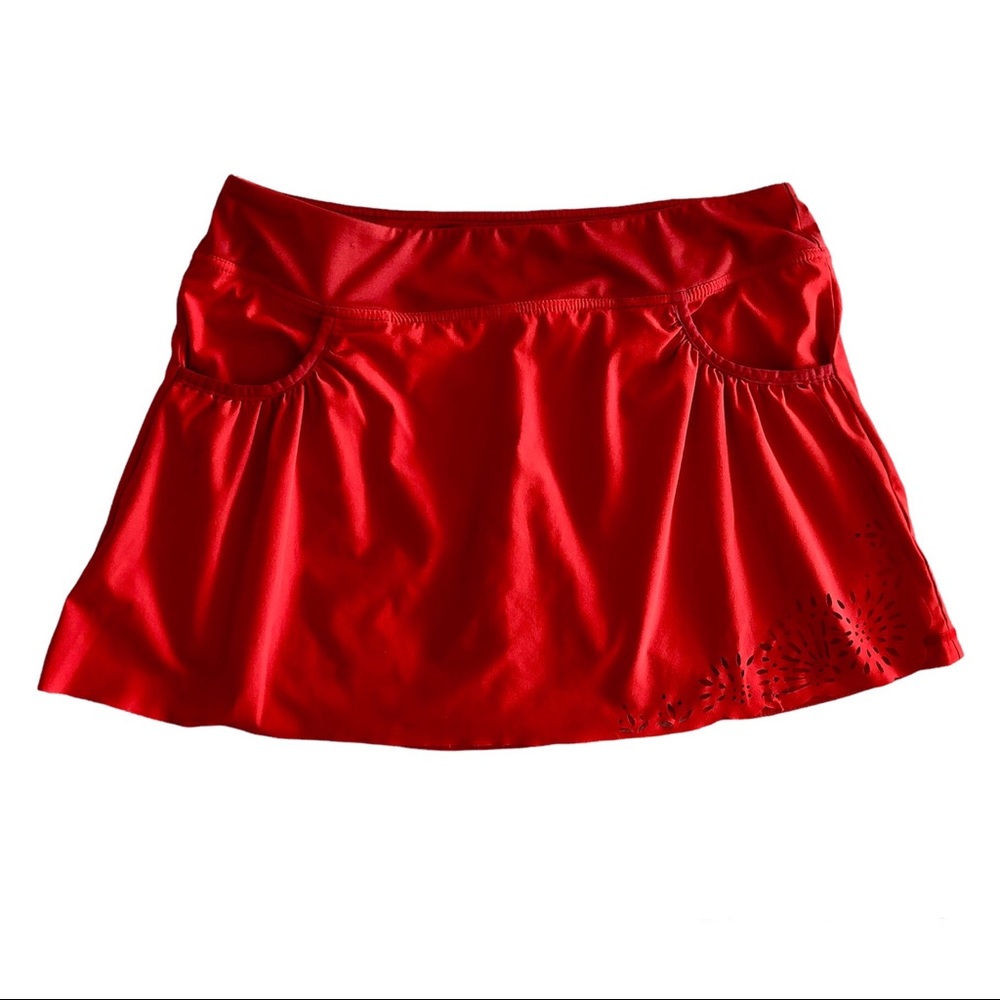 Great condition Athleta Skort Women’s M Coral Pink Red Workout Running Pockets